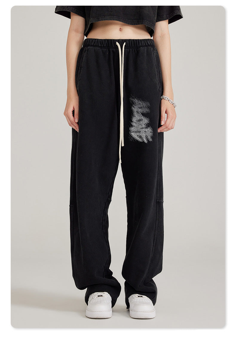 Graphic Loose Trousers