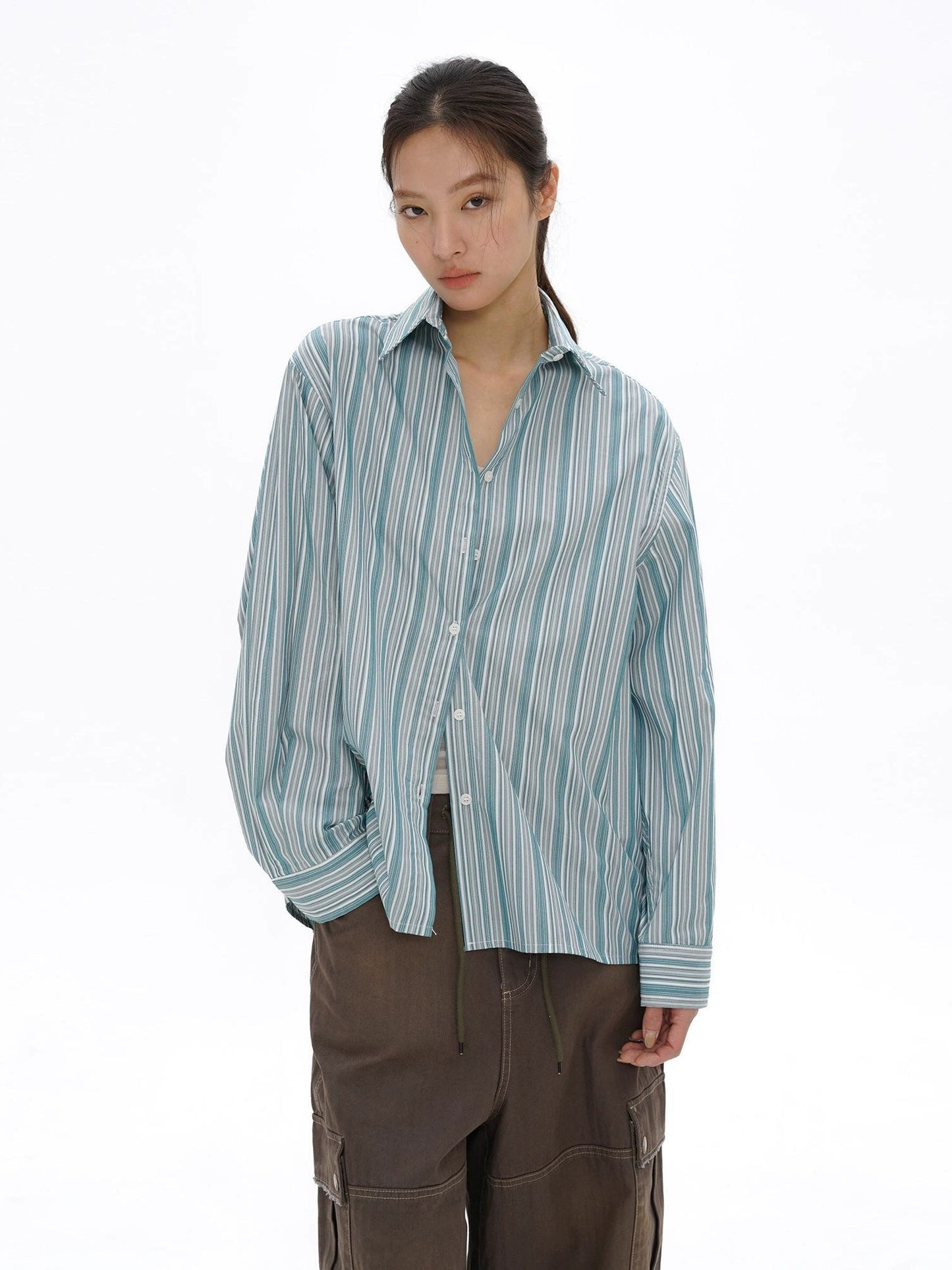 Vertiline Button-Up Shirt