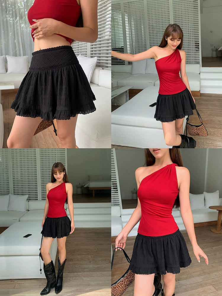 Opal Puff Mini Skirt