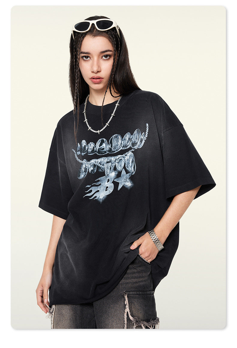 Metallic Chain Tee