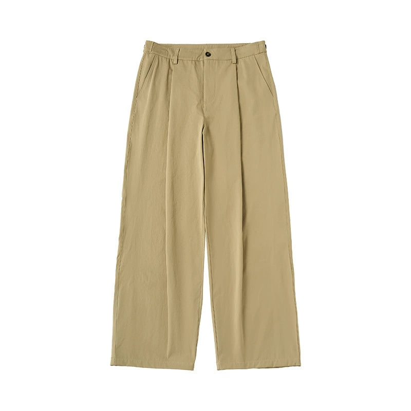 Wide-Leg Worn Pants