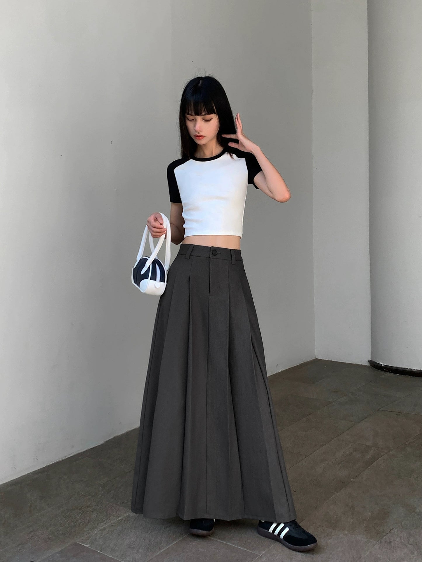Kai Pleated Maxi Skirt