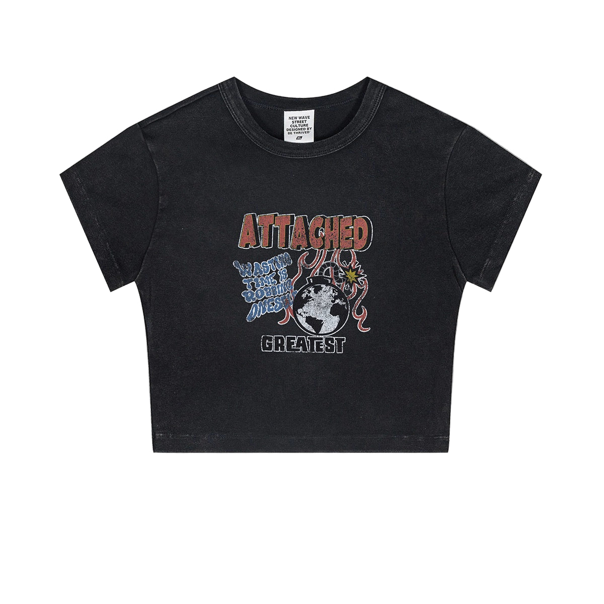 Attached Crop Tee