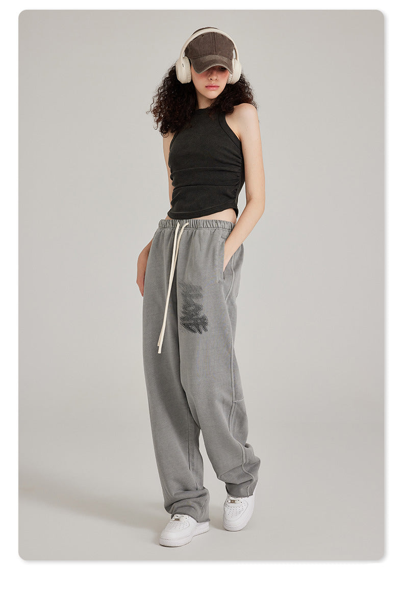 Graphic Loose Trousers