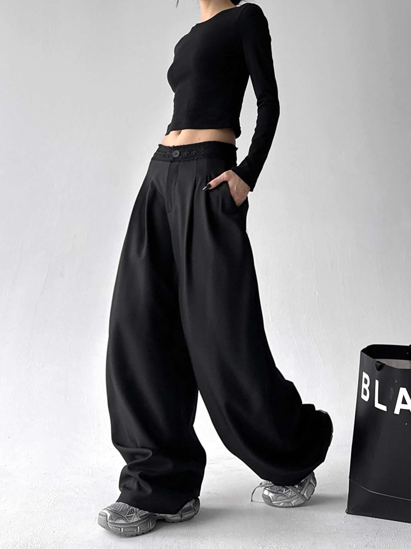 Laceband Wide Slacks