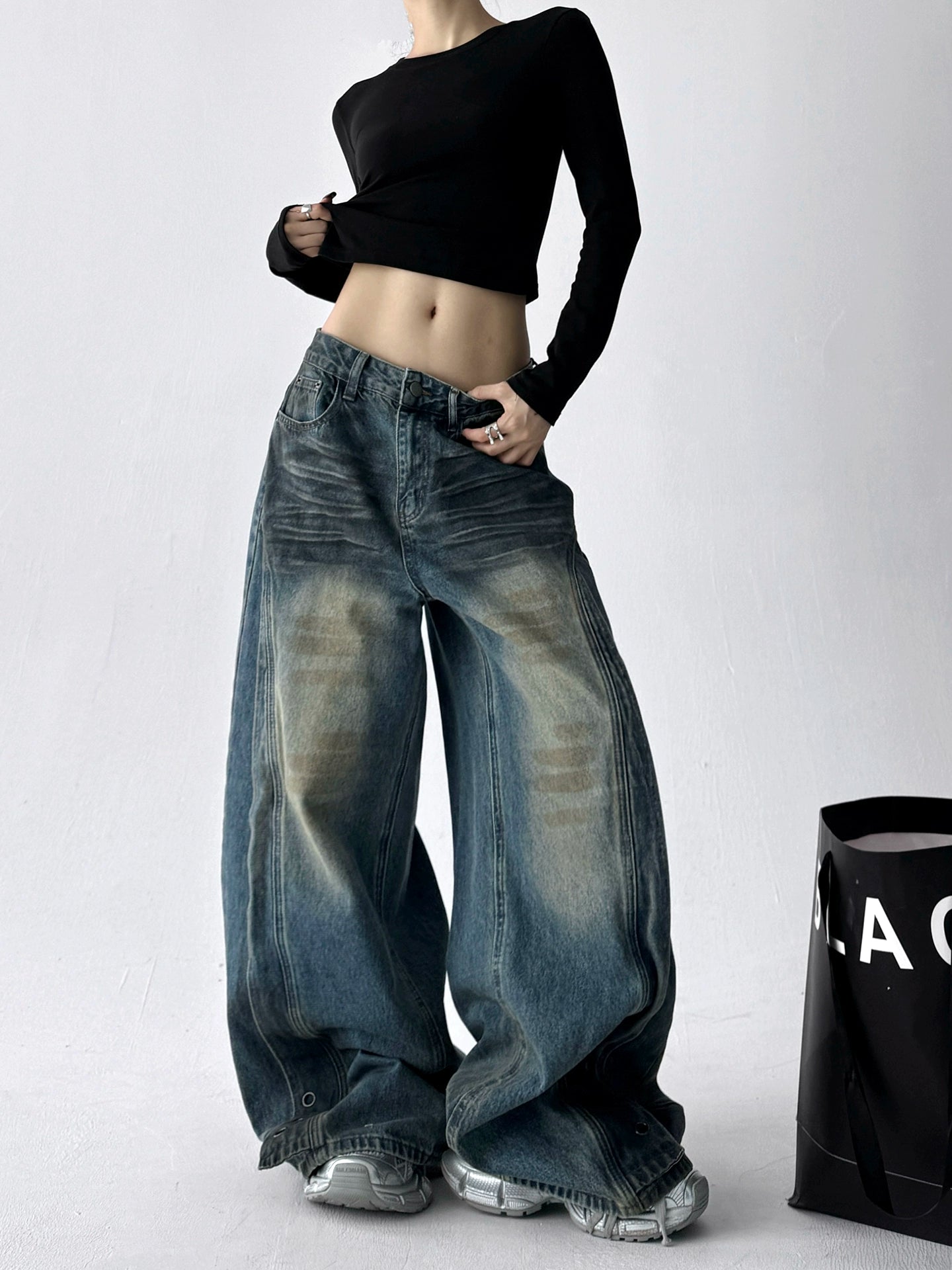 Rustfade Drape Jeans