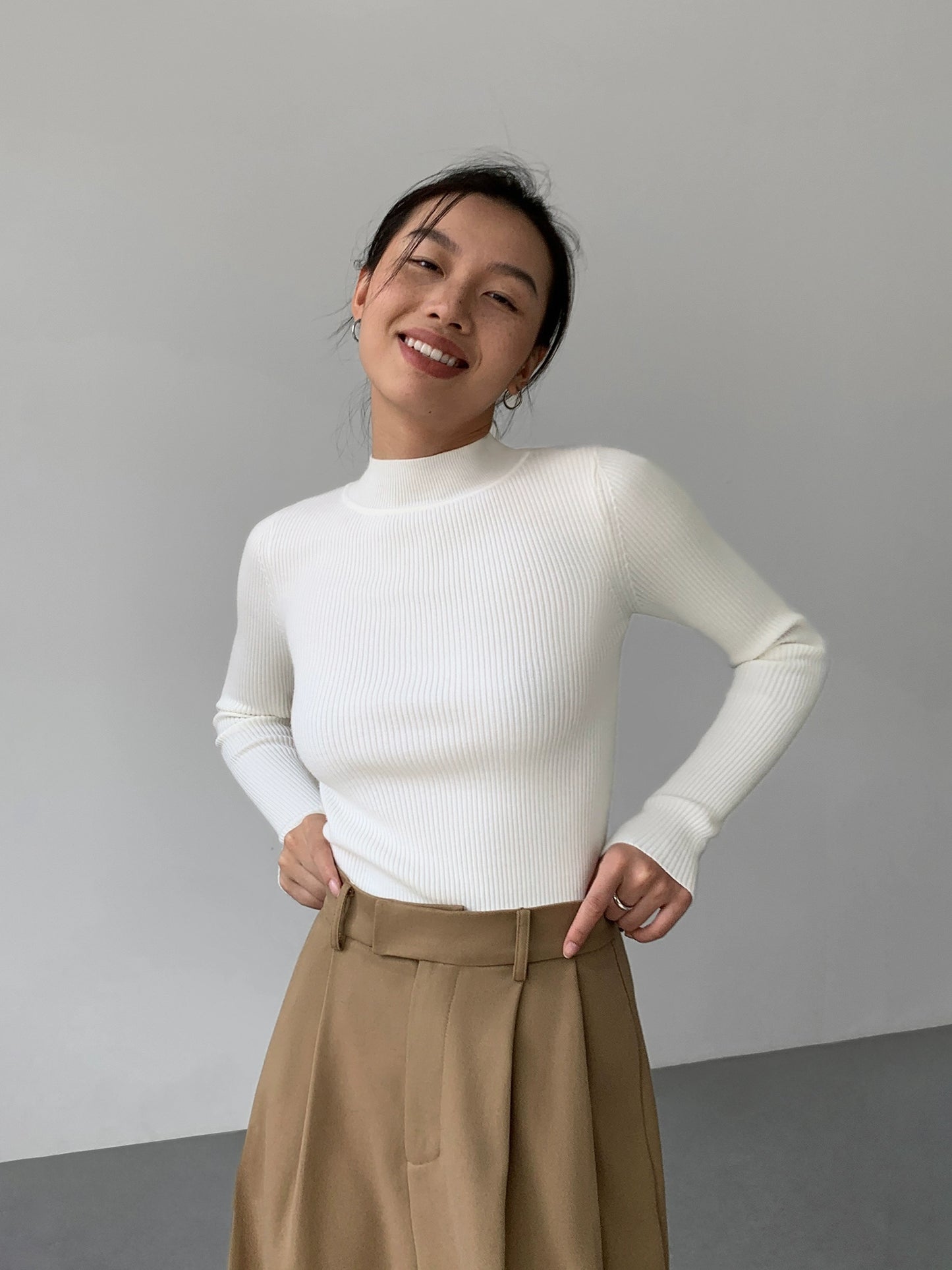 Vee Mockneck Sweater