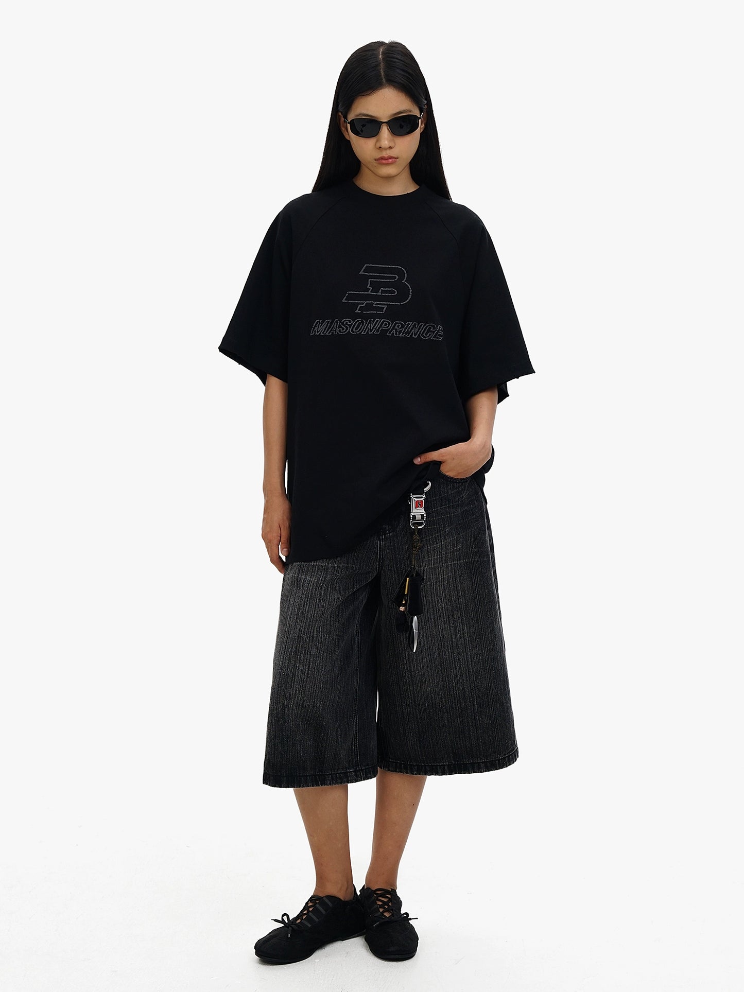 Culotte Denim Shorts