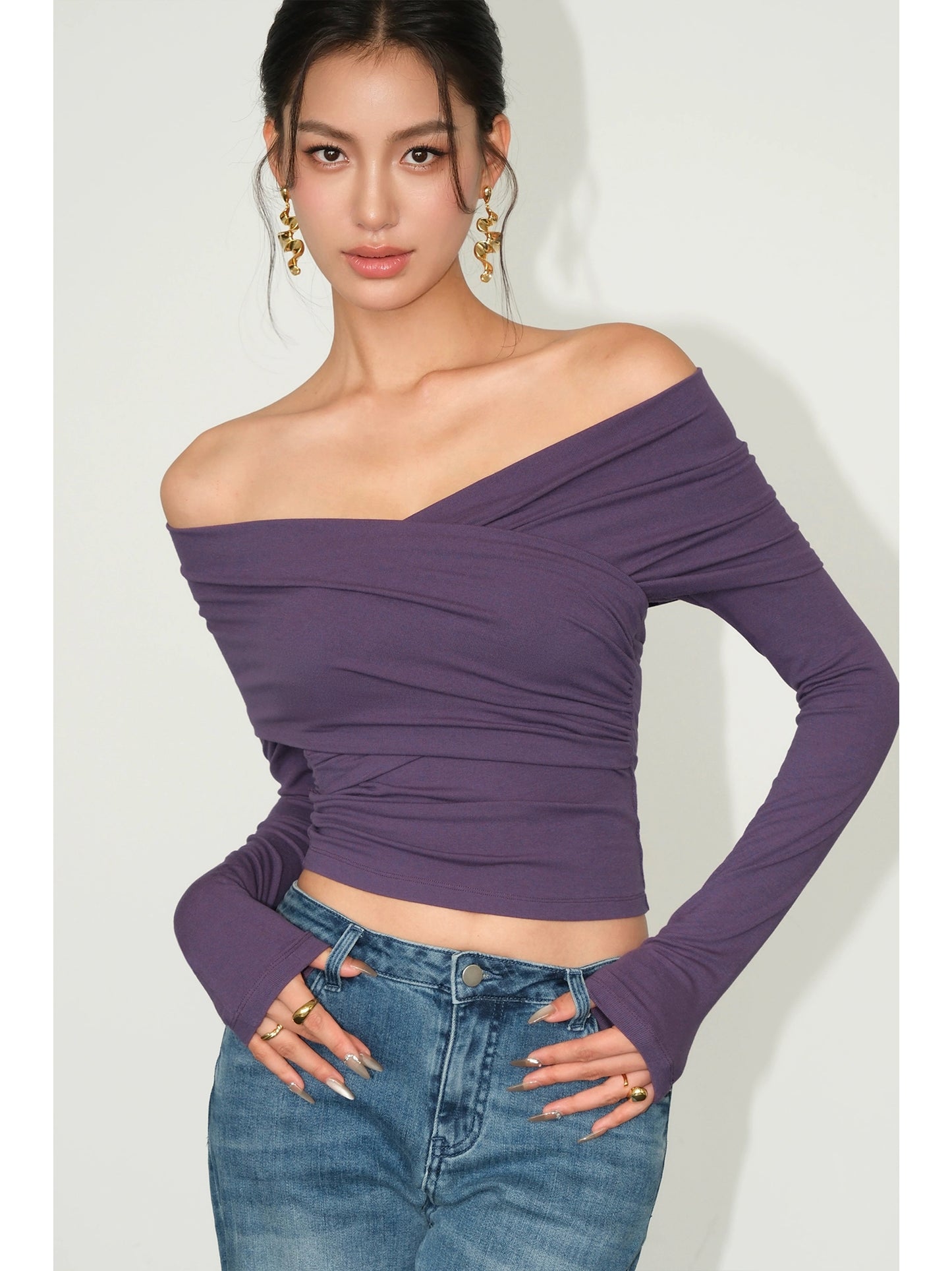 Kaelin Edge Ruched Top