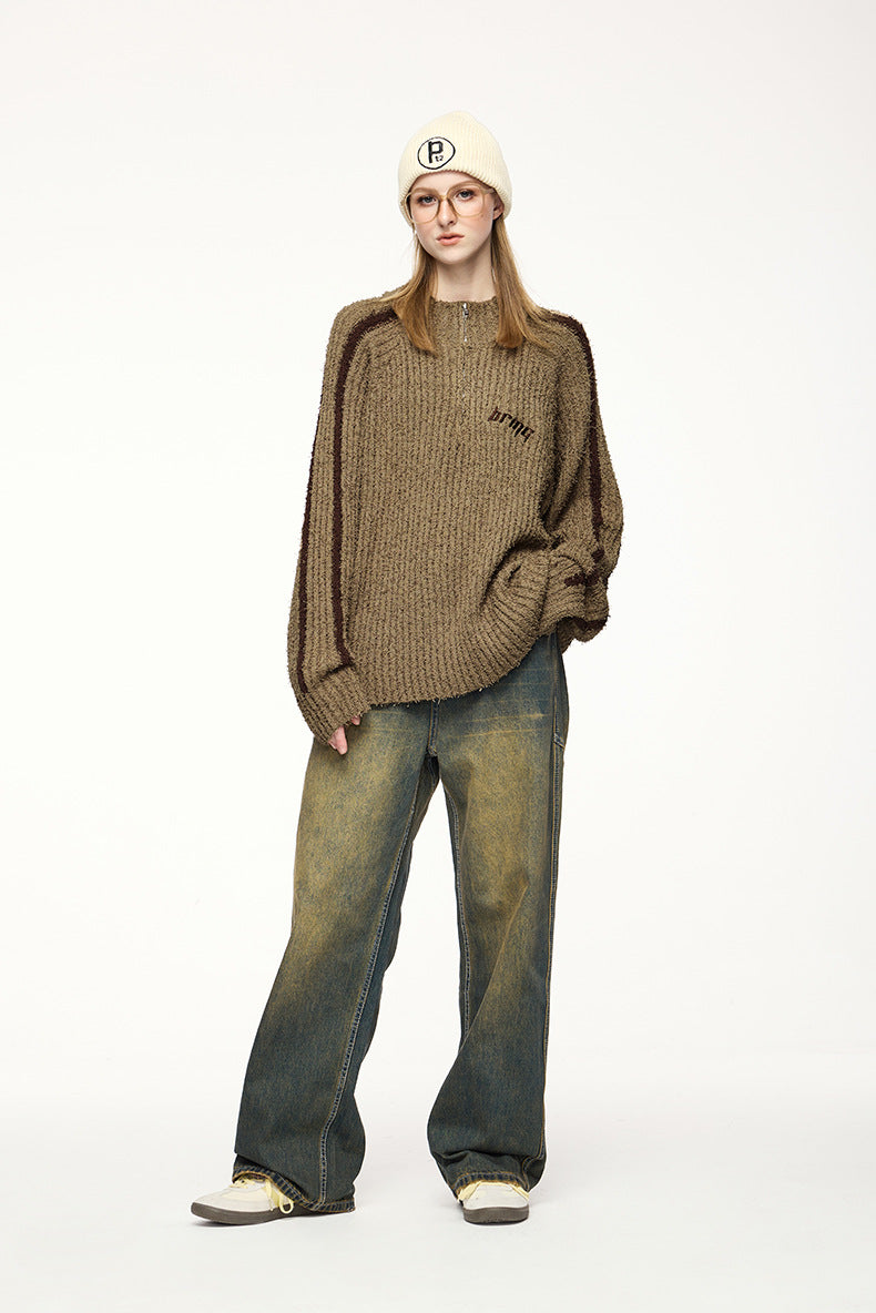 Quarter-Zip Knit Sweater