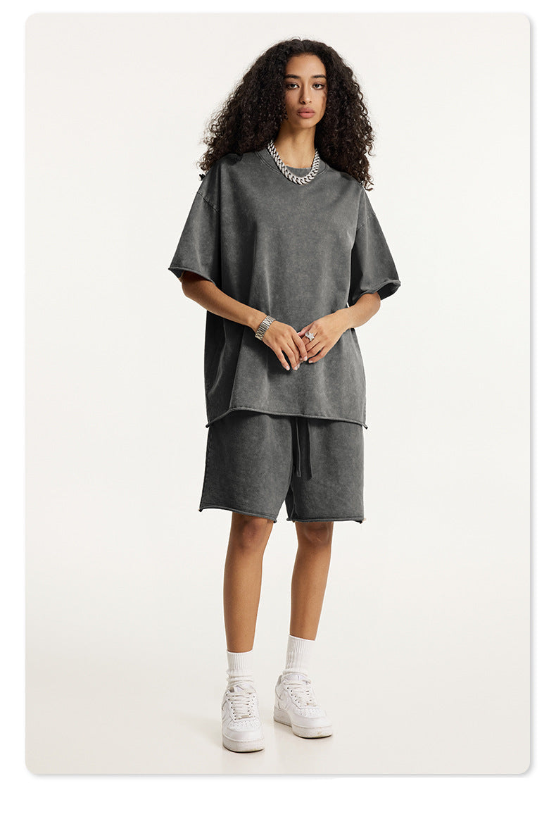Raw Hem Lounge Shorts