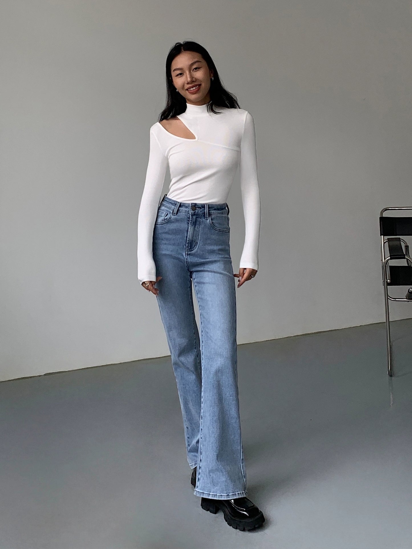 Ayla Asym Cutout Top