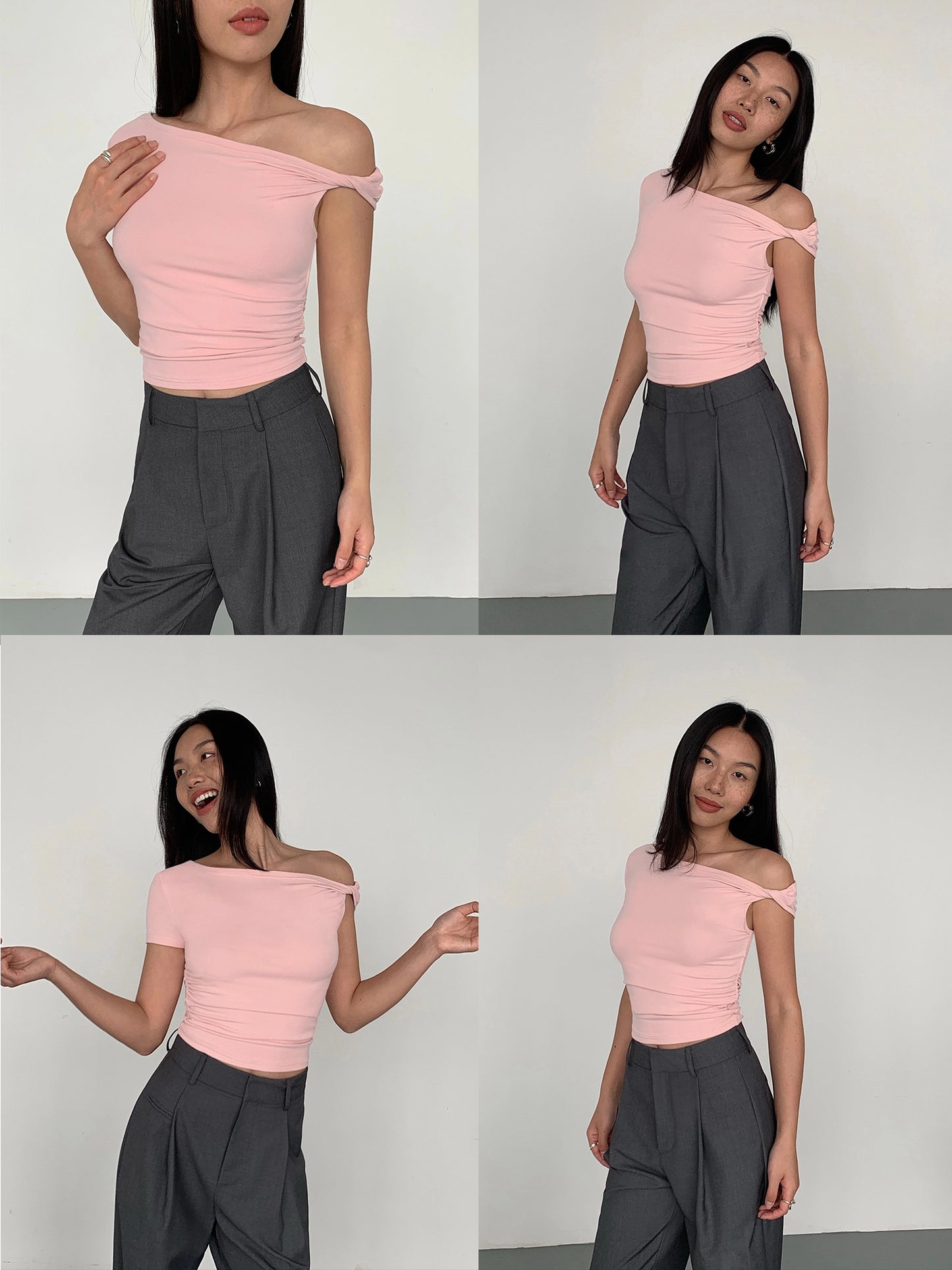 Nyssa Slant Crop Tee