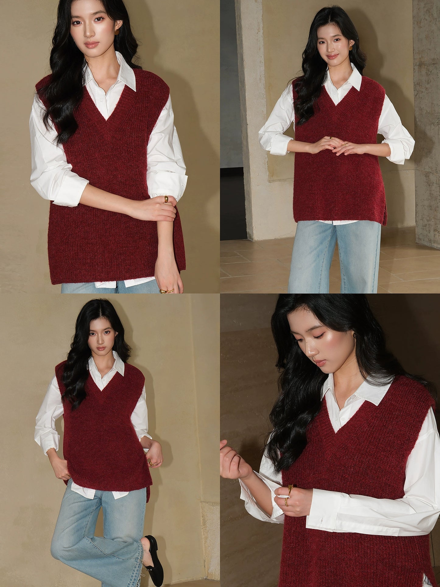 Plush Side Slit Vest