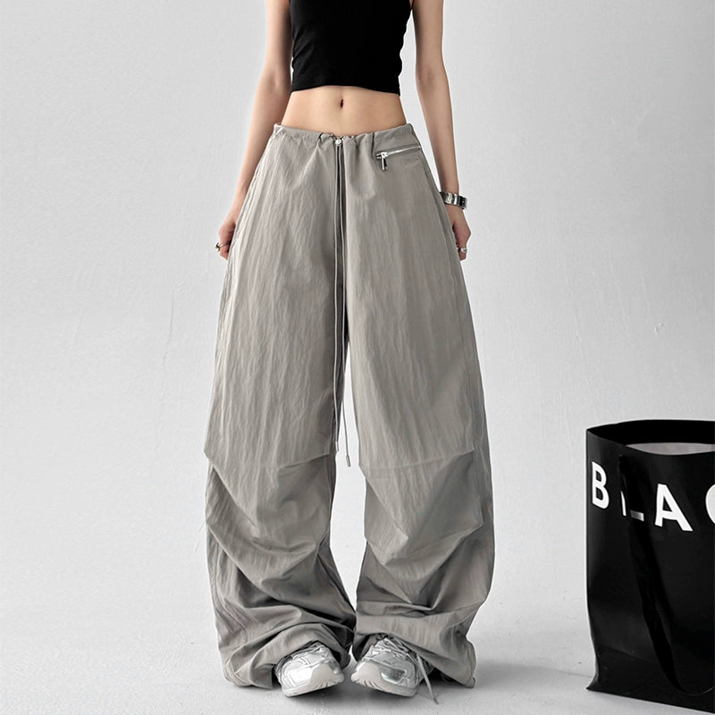 Crinkle Zip Trousers