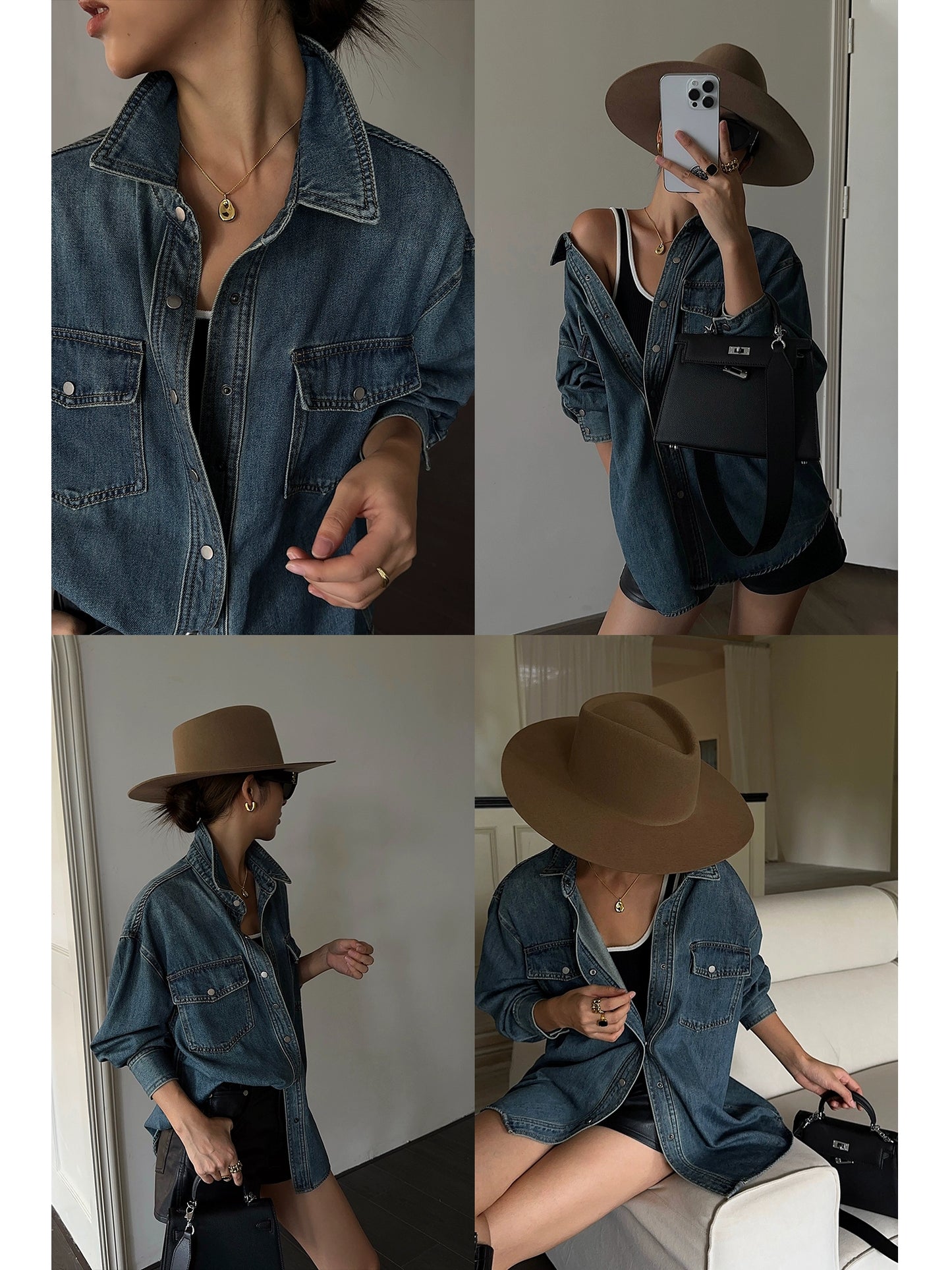 Jenna Denim Shacket