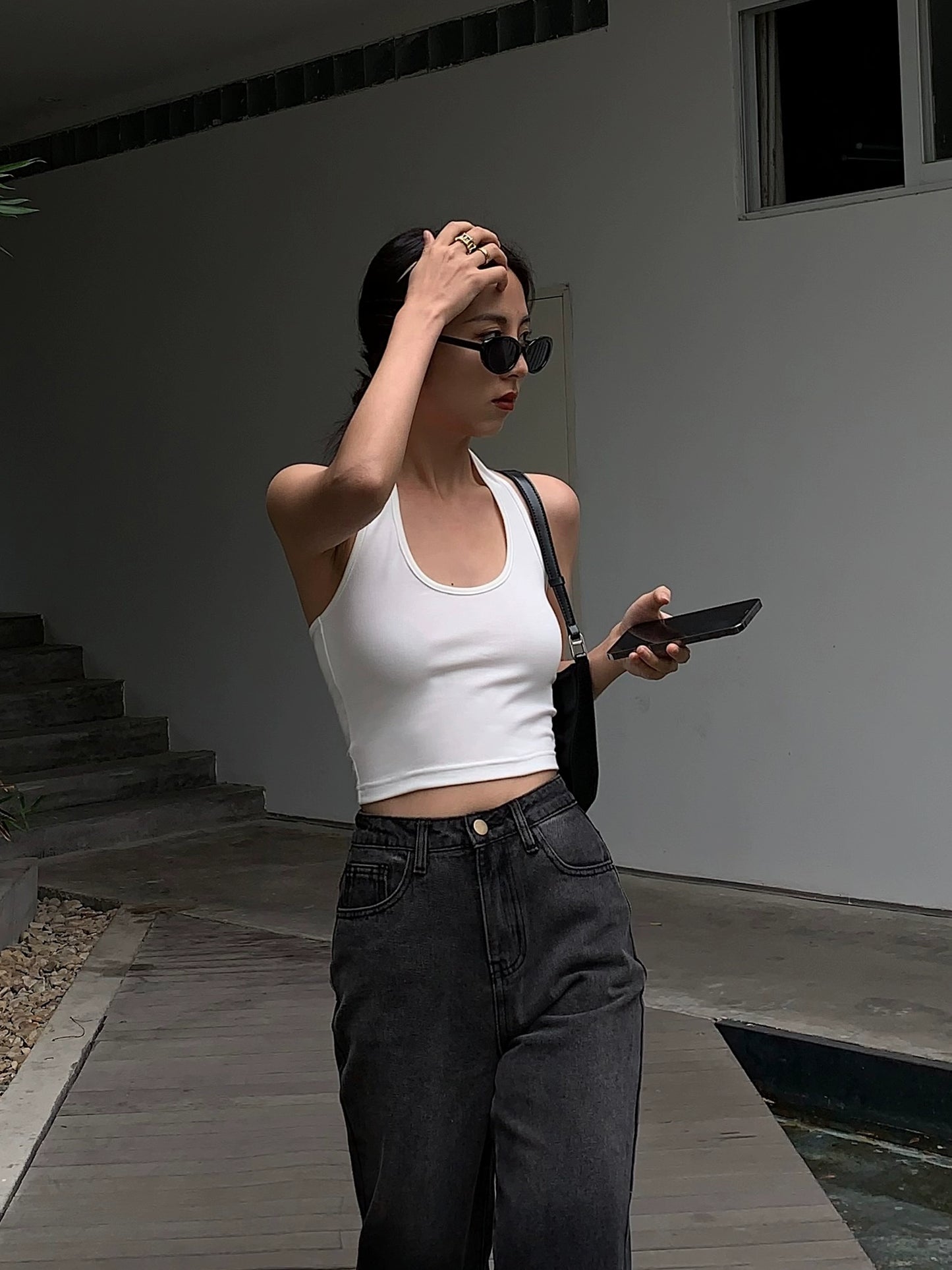 Nia Racer Crop