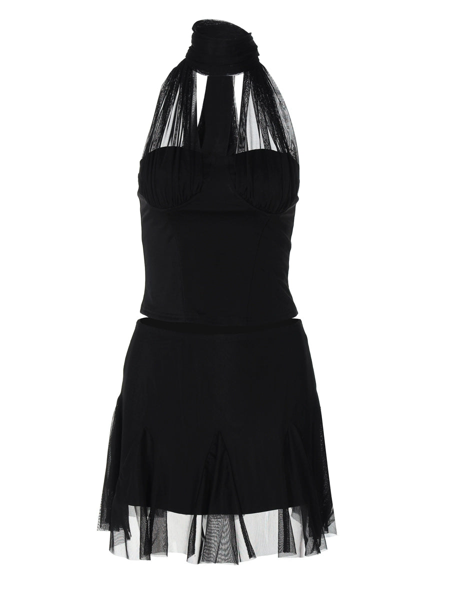 Shemoda: Tova Glam Dress | Nüra - Elevate your style with Shemoda's Tova Glam Dress. This chic two-piece set offers comfort and modern texture for a versatile, effortless look. - $30.00