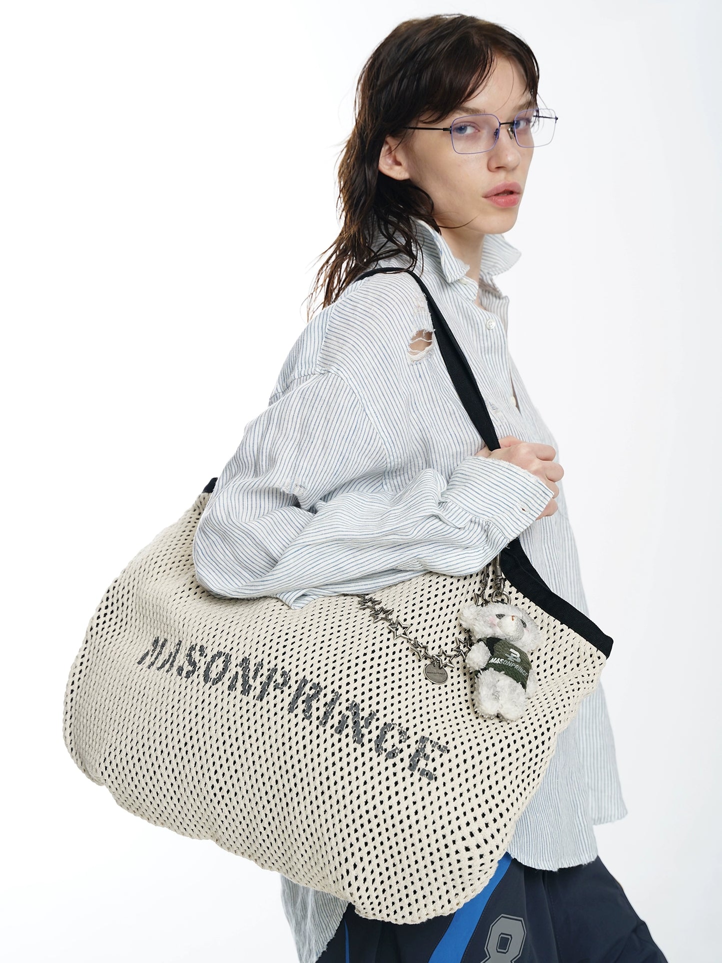 Signature Mesh Handbag