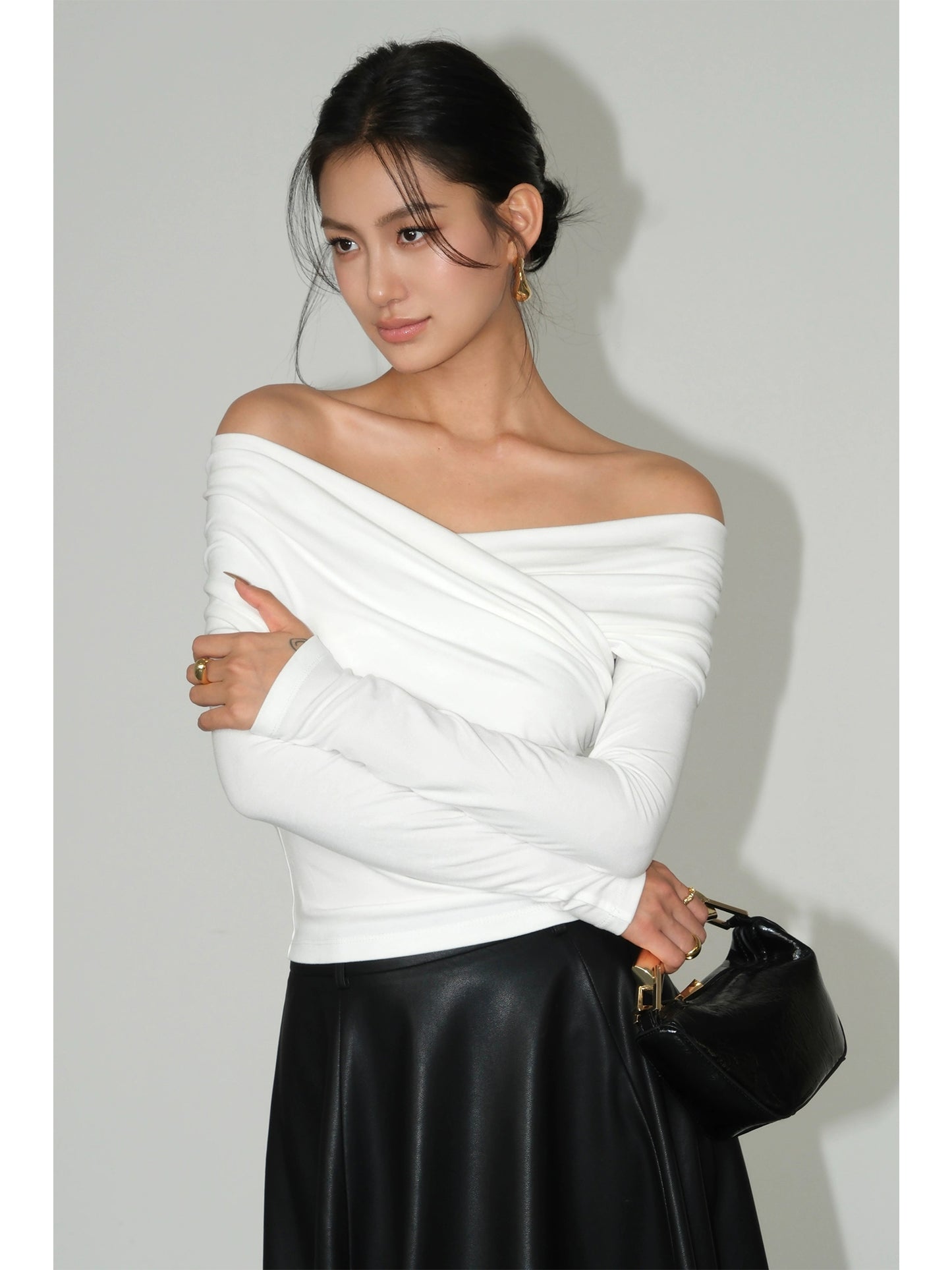 Kaelin Edge Ruched Top