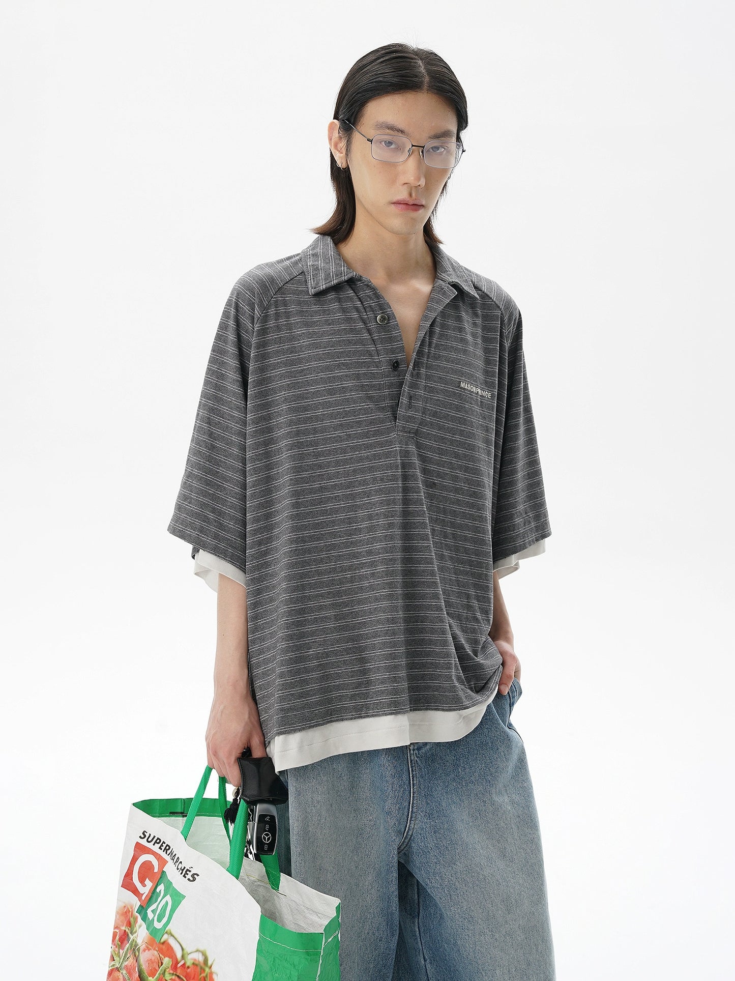 Faux Layer Polo Shirt