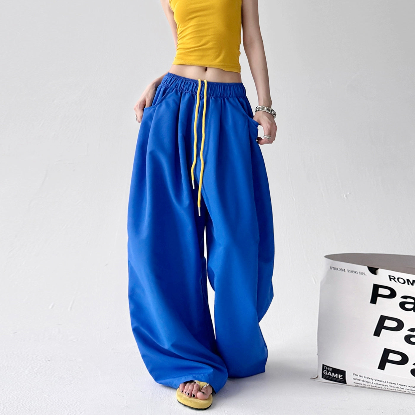 Color Pop Parachute Pants