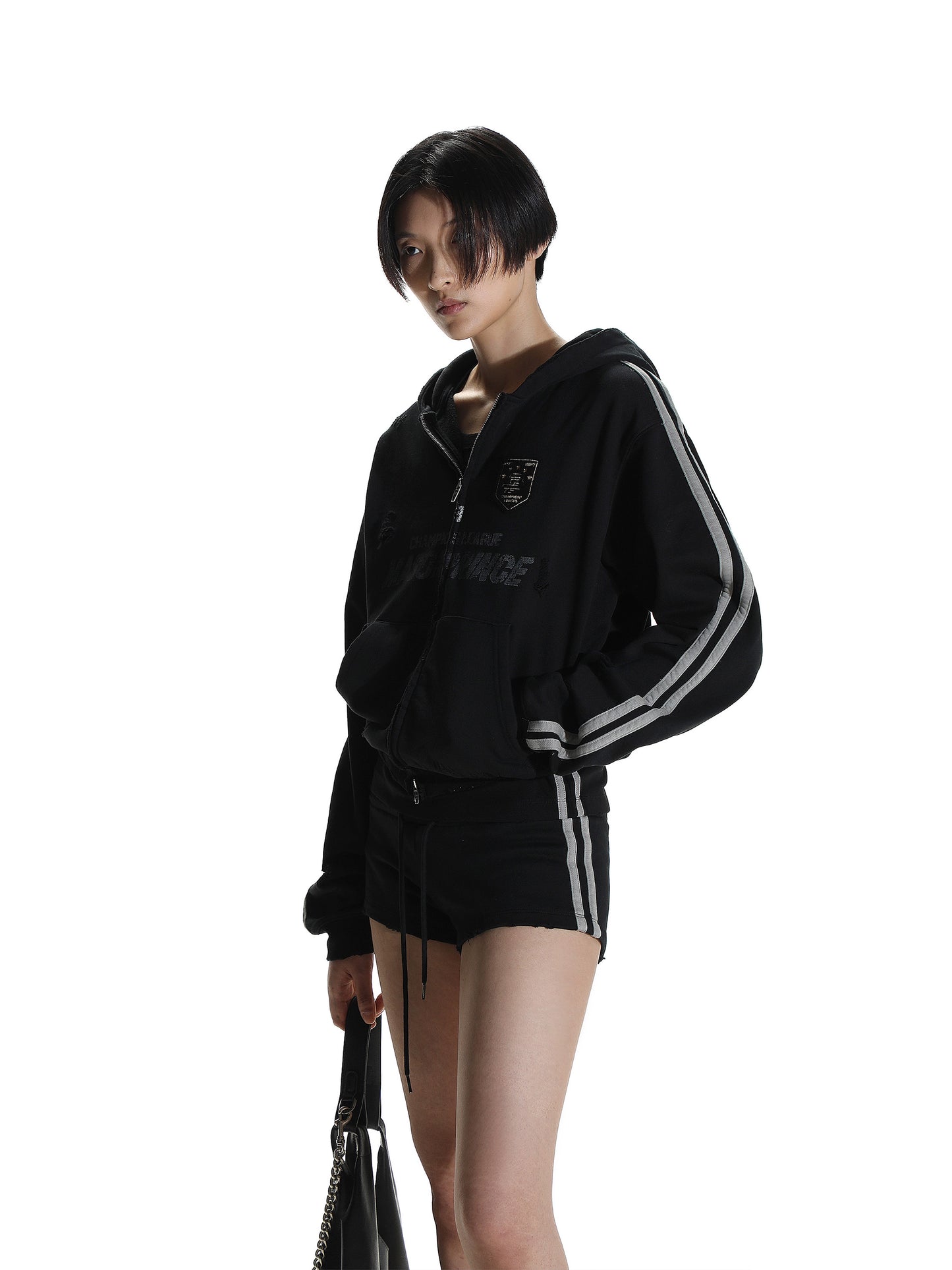Frayed League Hoodie (Short Style)