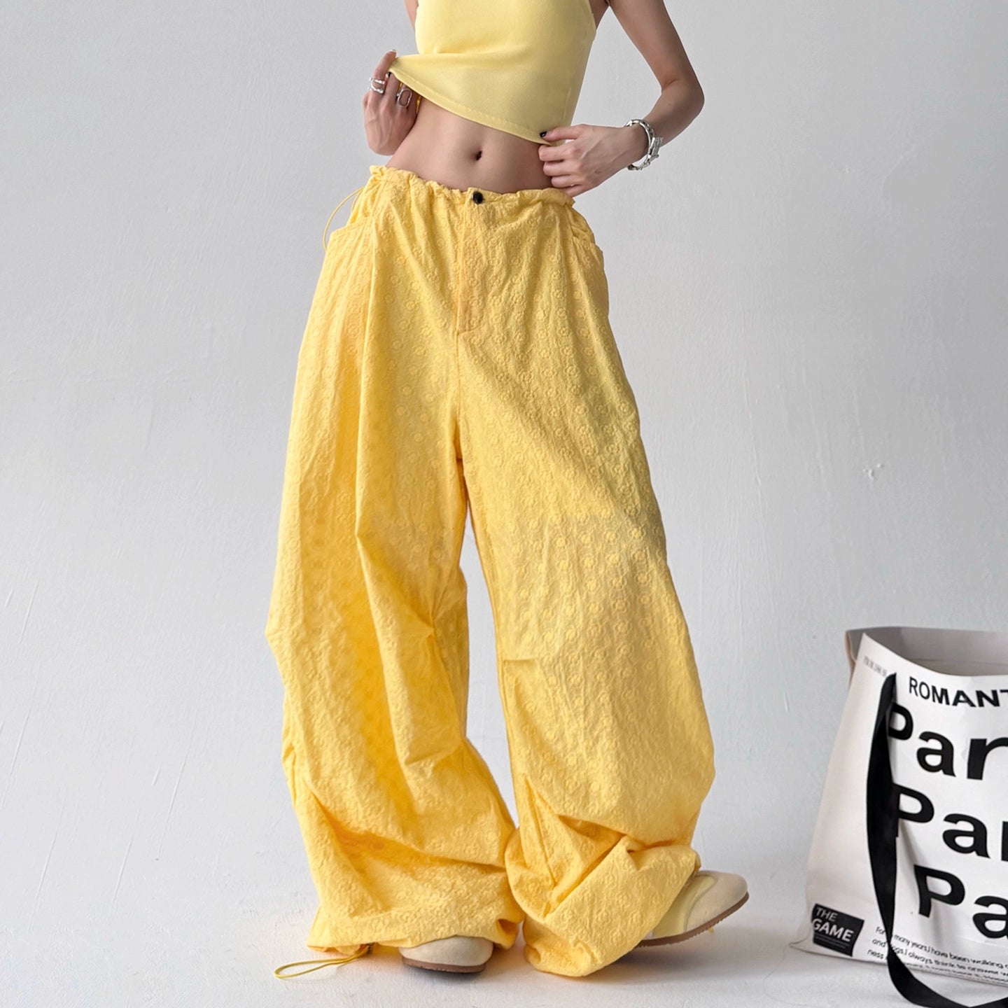 Crinkle Bloom Pants