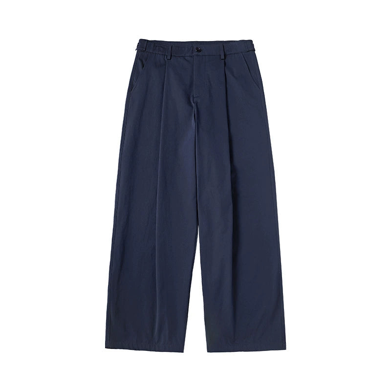 Wide-Leg Worn Pants
