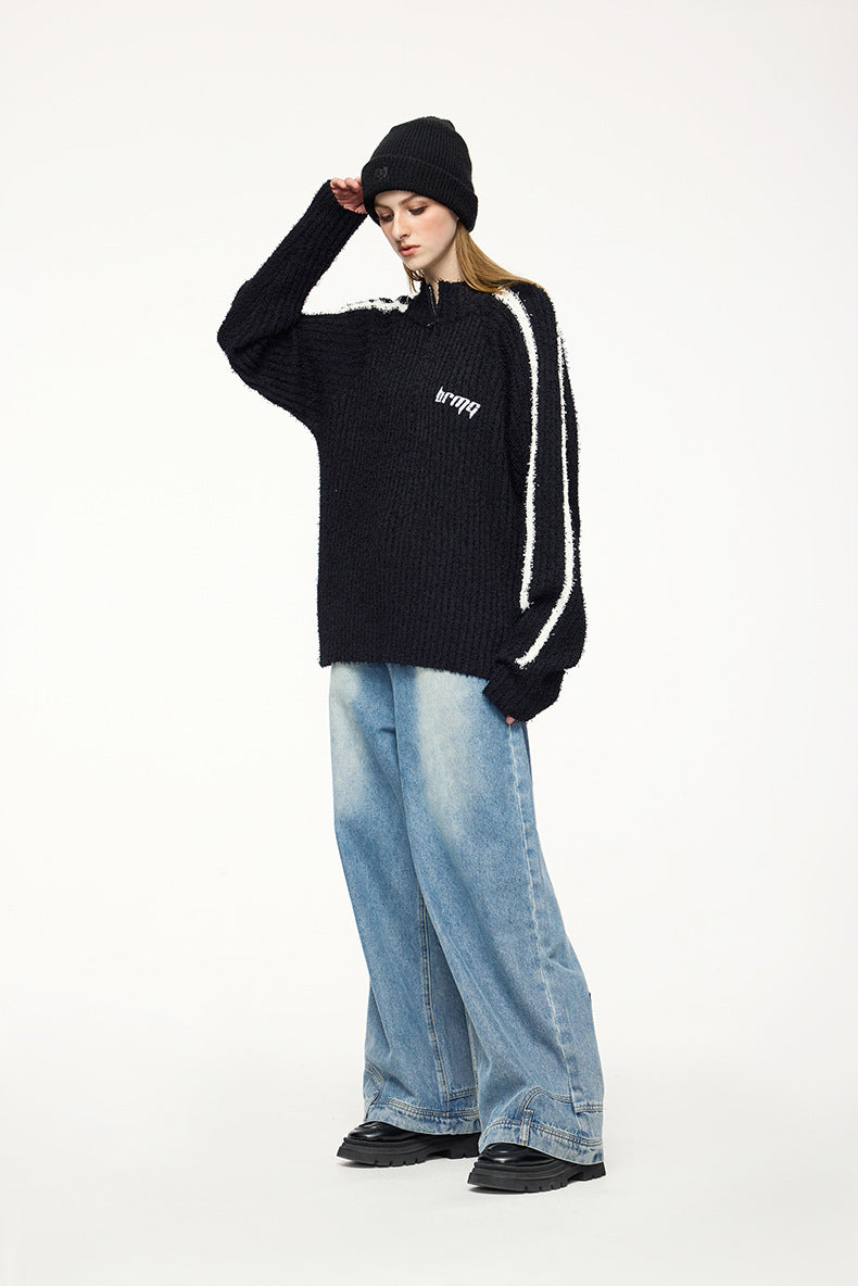 Quarter-Zip Knit Sweater