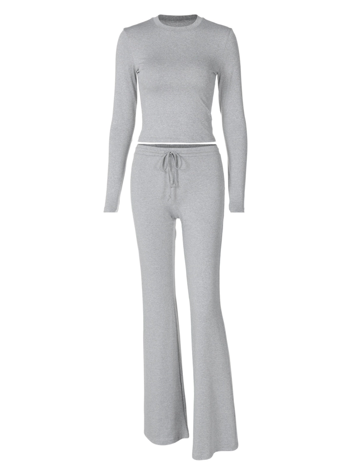 Shemoda: Faye Lounge Fit | Nüra - Discover Shemoda's Faye Lounge Fit: a chic autumn set with a slim-fit T-shirt and adjustable drawstring pants for ultimate comfort and style. - $24.00