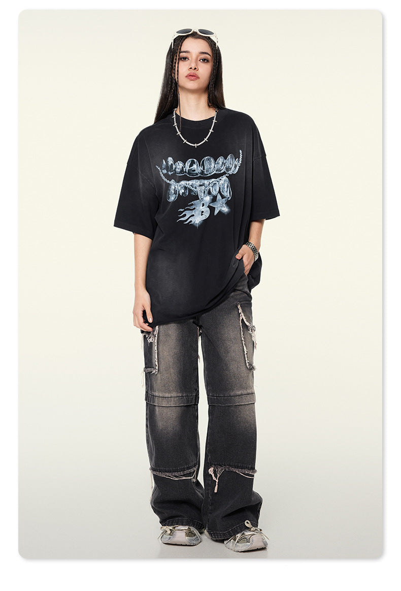 Metallic Chain Tee