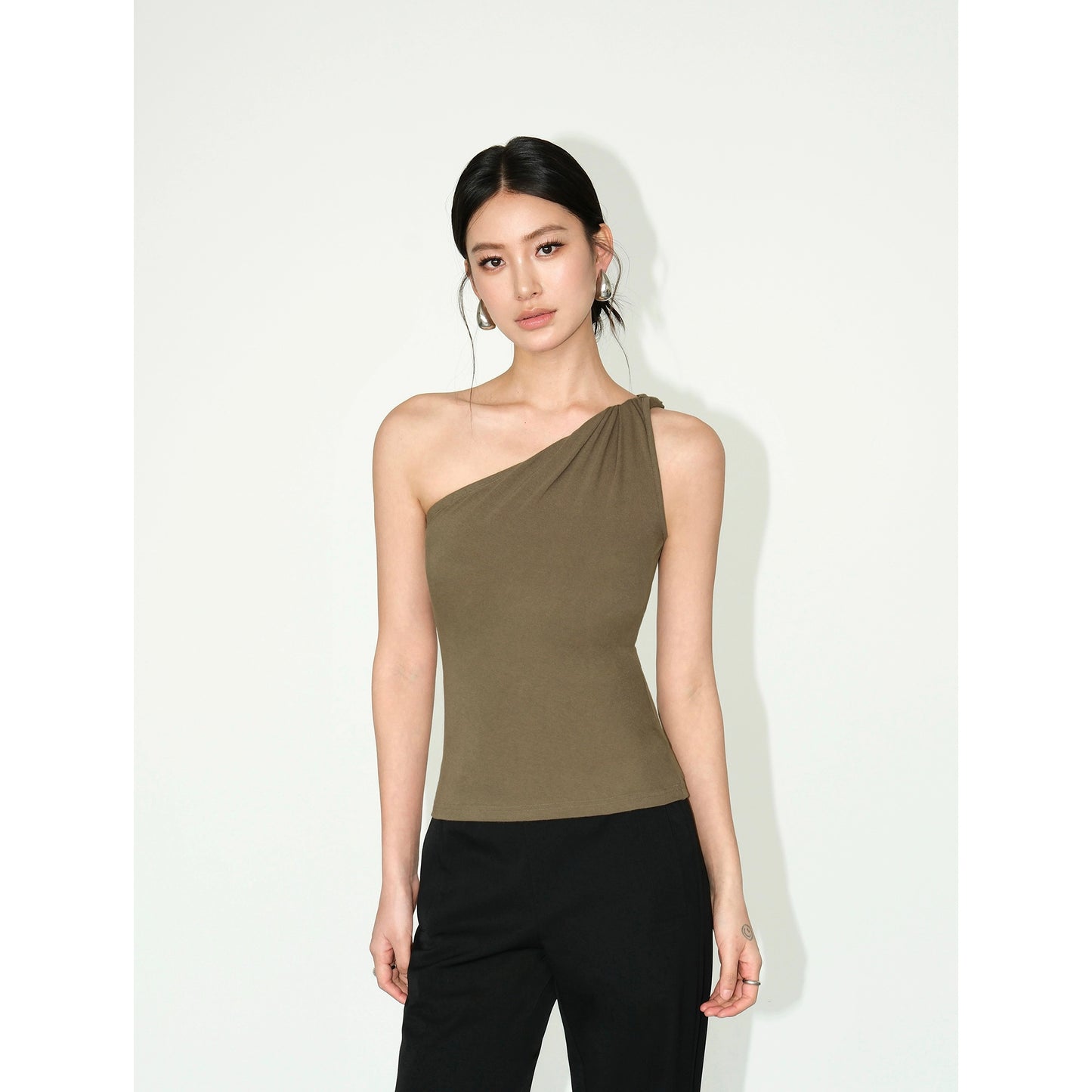 Nyra Twist Shoulder Tank