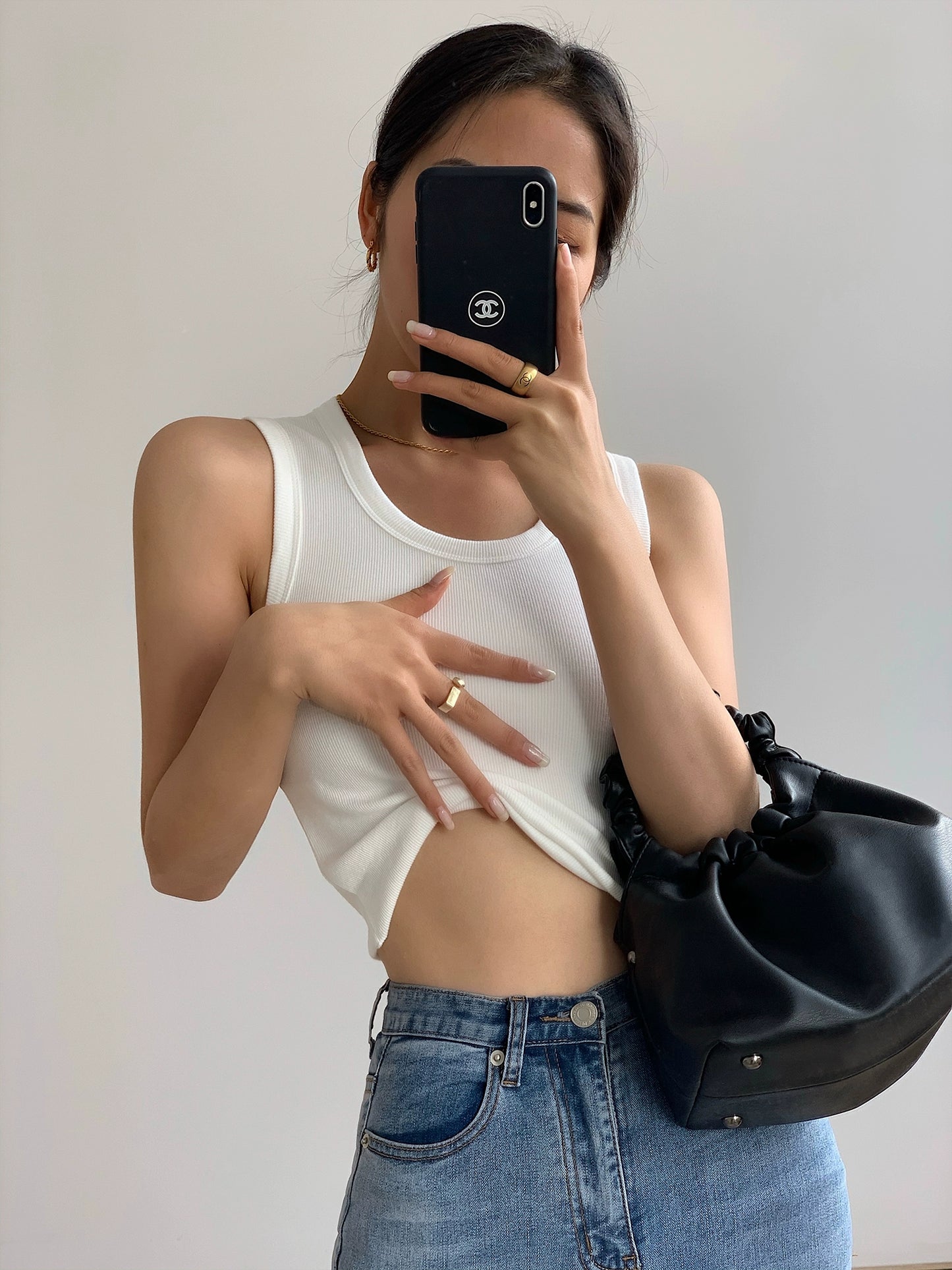 Mae Essential Ribbed Top