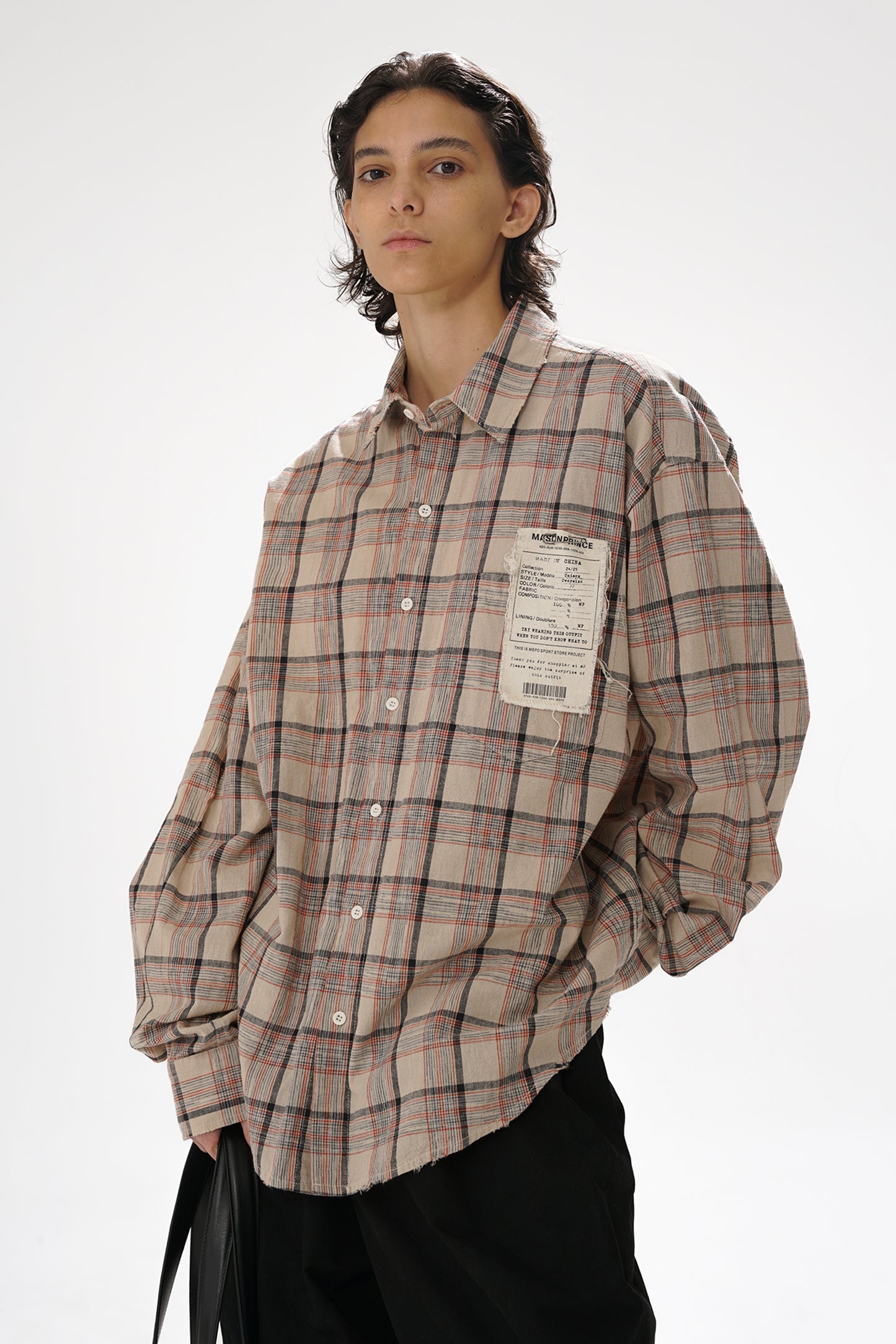 Patch Note Plaid Shirt