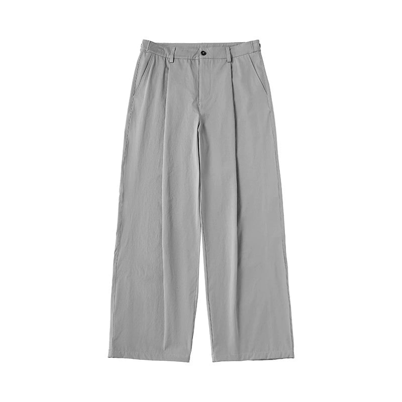 Wide-Leg Worn Pants