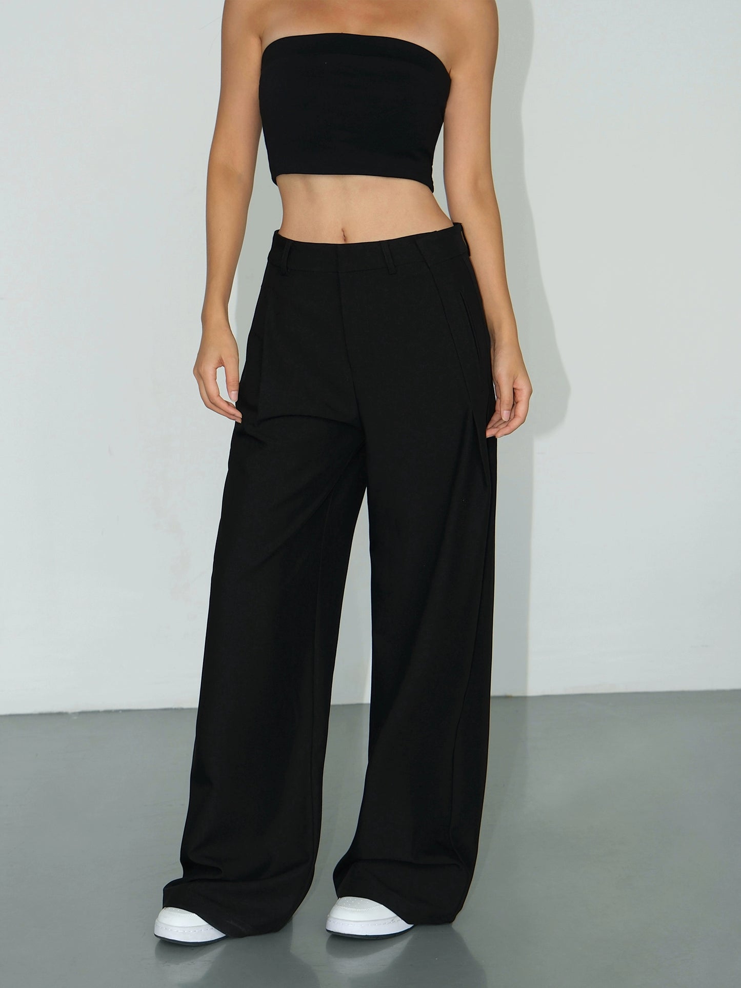 Blush Wide-Leg Trousers