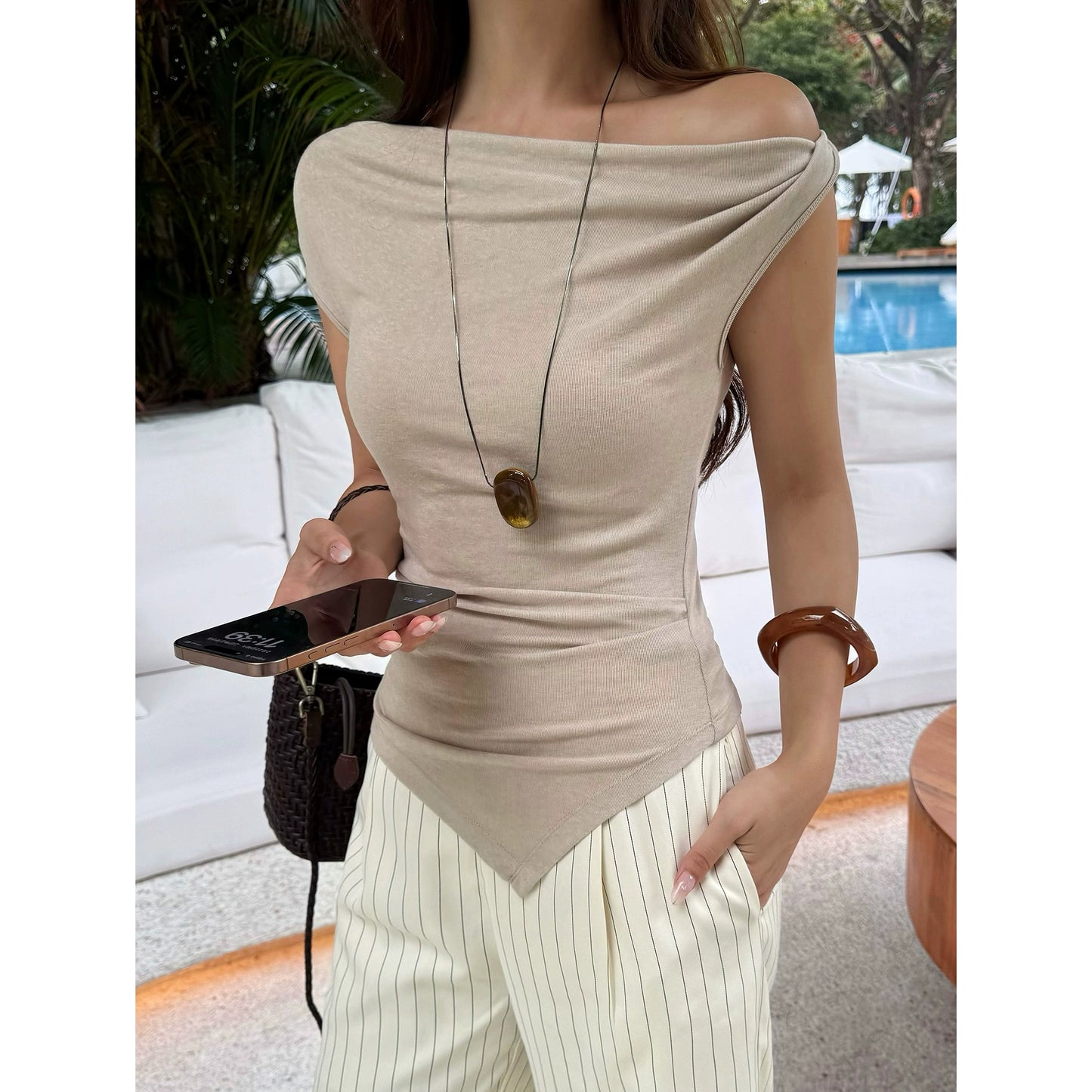 Viora Twist Flair Top