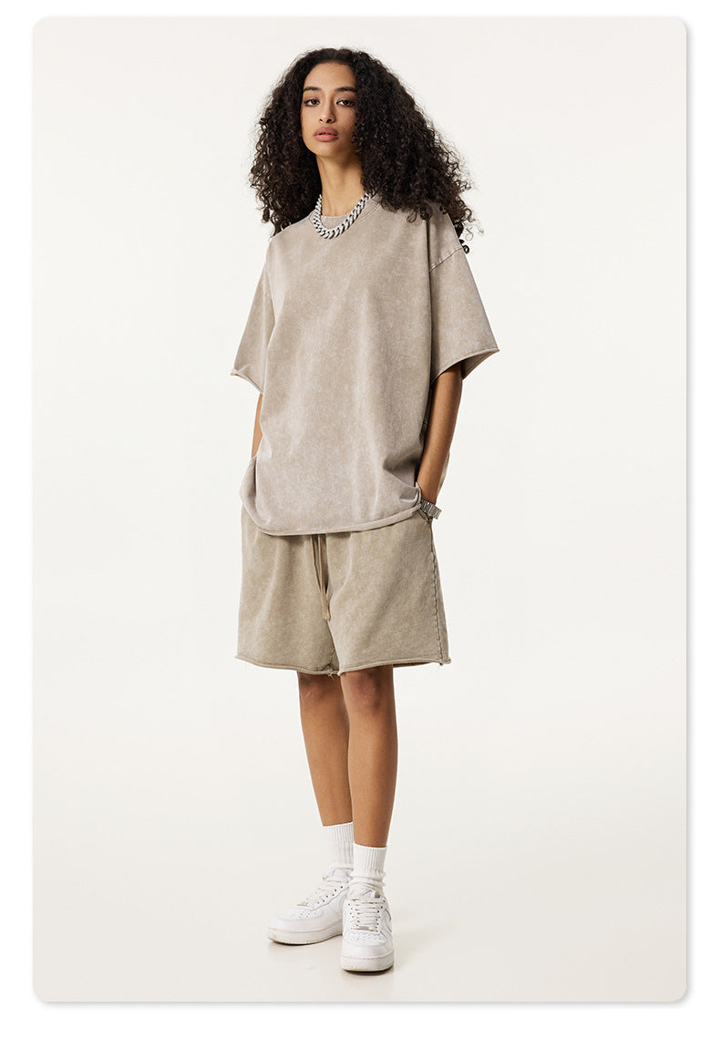 Raw Hem Lounge Shorts