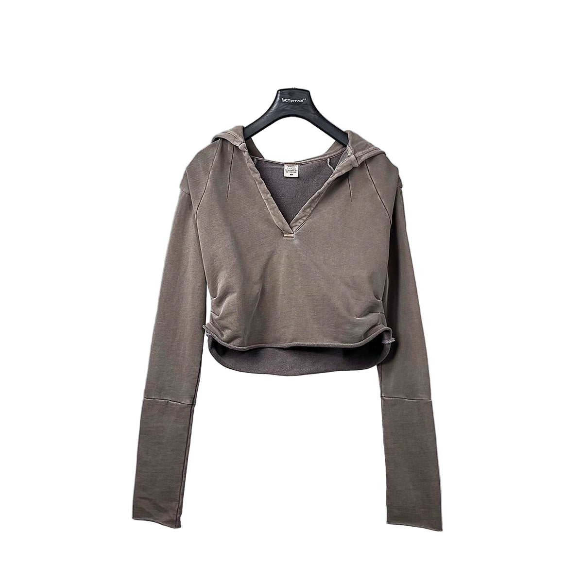 Grunge Crop Hoodie