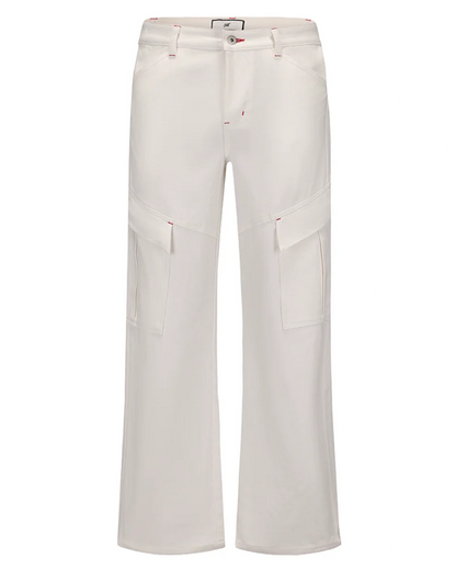 MUKHINA: Casual Workwear Pant | Nüra - Elevate your office look with MUKHINA's stylish female casual workwear pants. Perfect blend of comfort and elegance for the modern professional. - $98.00