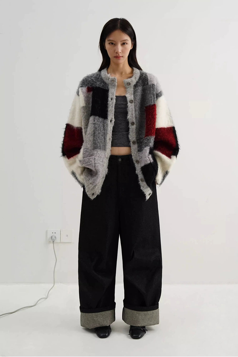 Painterly Knit Cardigan