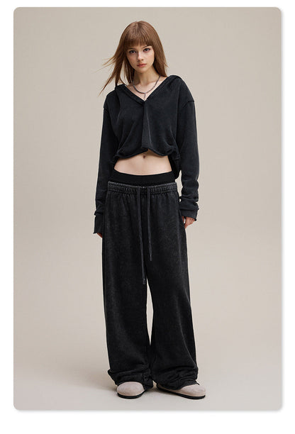 Grunge Crop Hoodie
