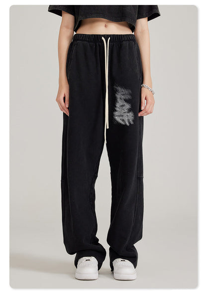 Graphic Loose Trousers