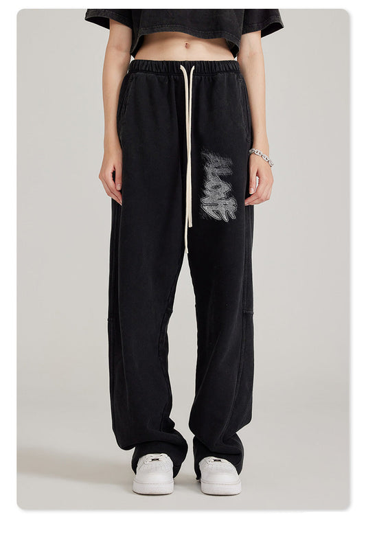 Graphic Loose Trousers