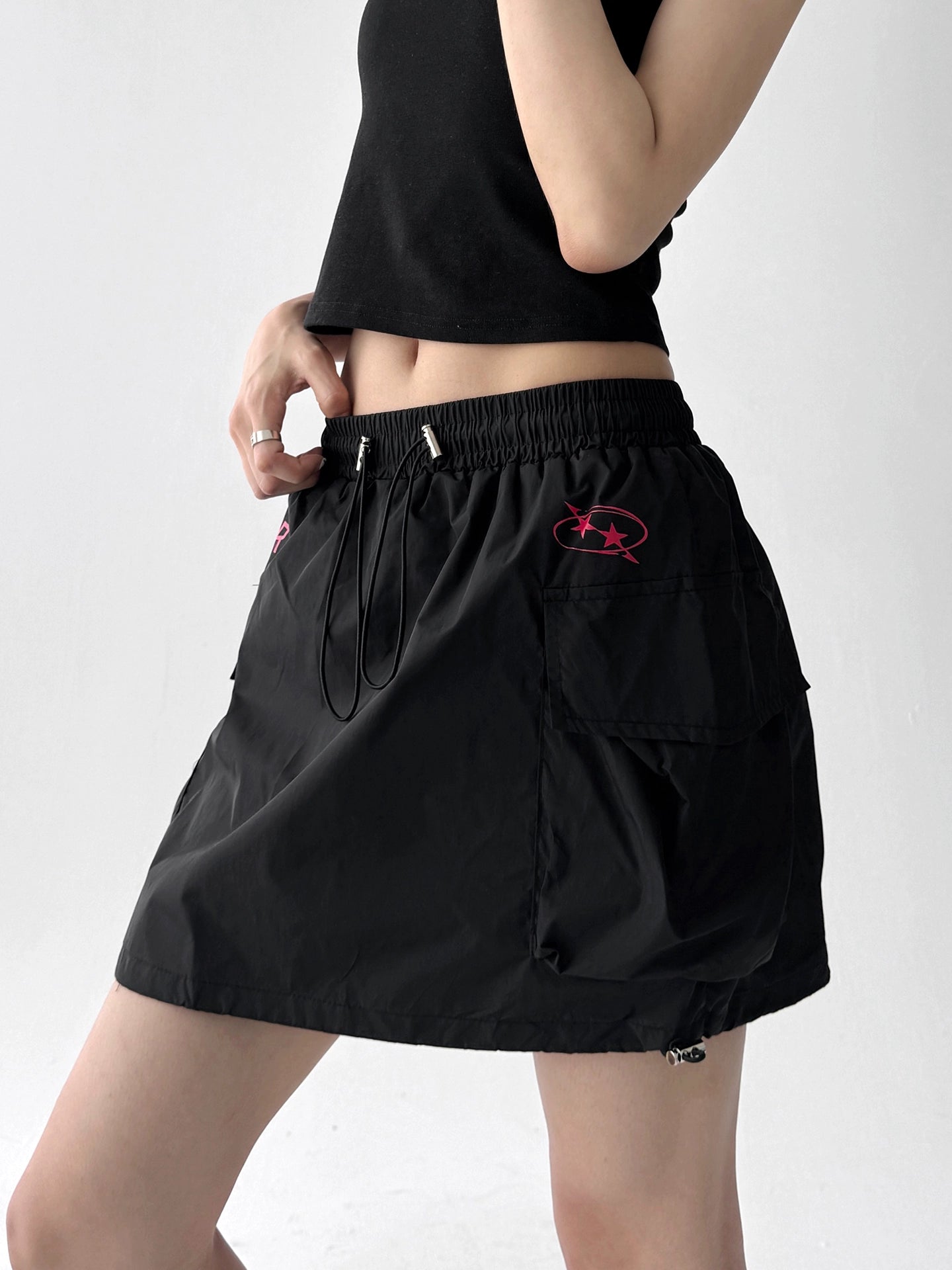 Drawcord Cargo Skirt