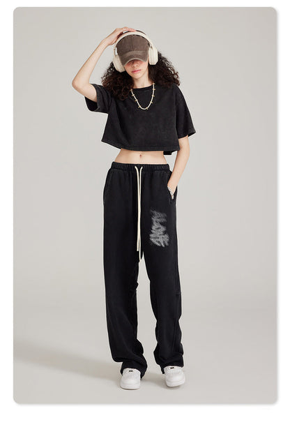 Graphic Loose Trousers