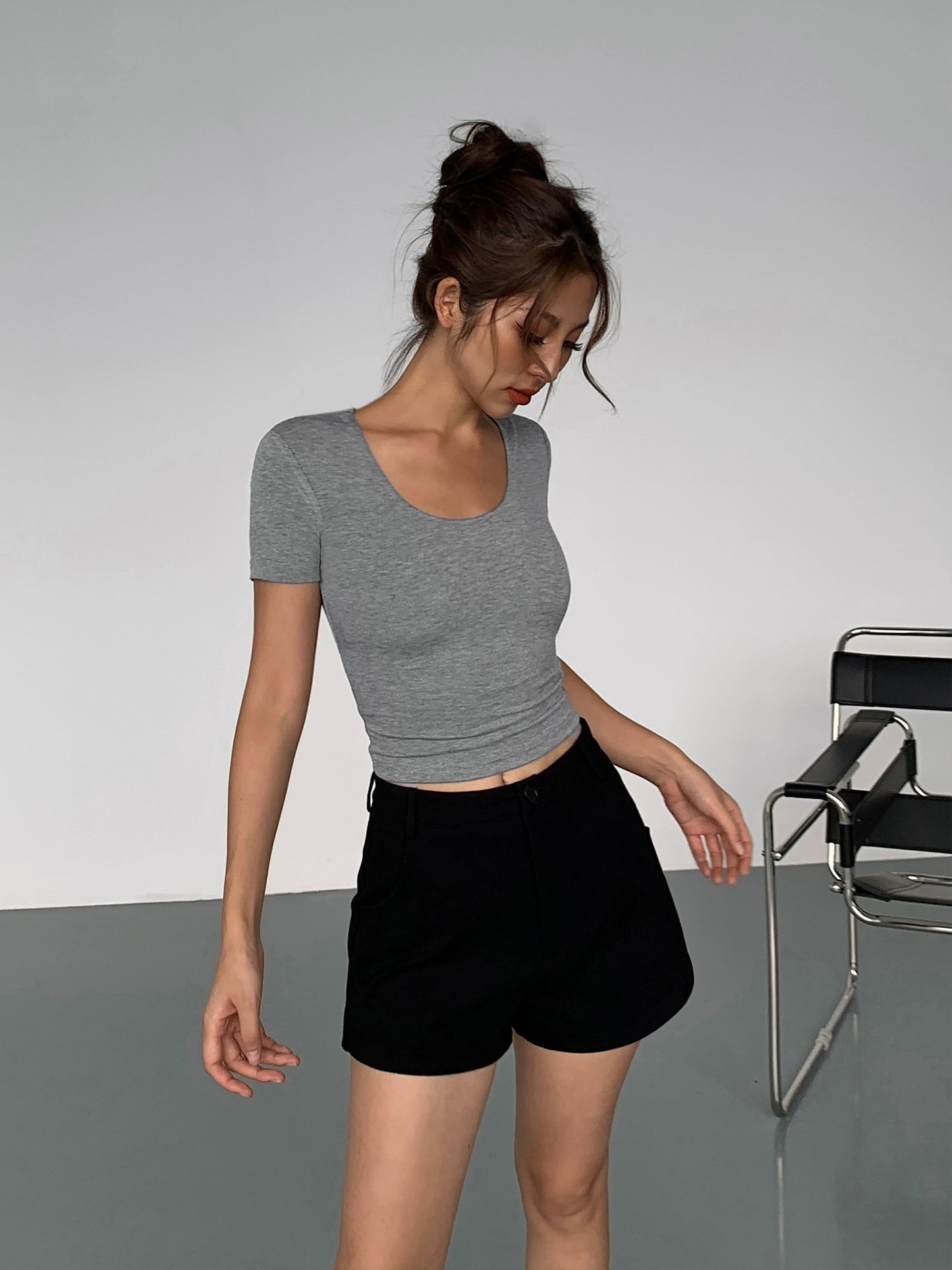 Ines Basic Sculpt Tee