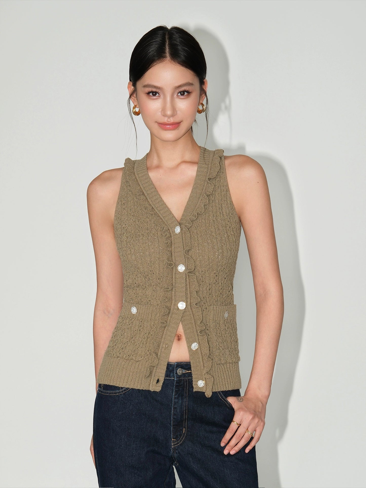 Noelle Ruffle Knit Top