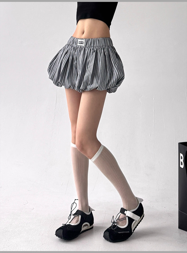 Lacepuff Stripe Skirt